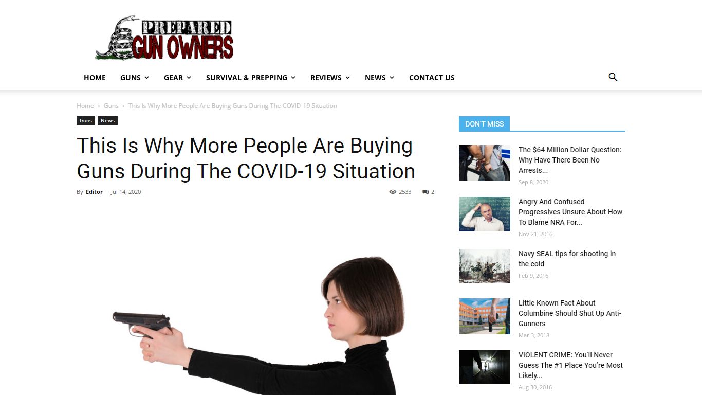This Is Why More People Are Buying Guns During The COVID-19 Situation